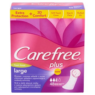 Carefree Plus Large Fresh Scent tisztasági betét 48 db