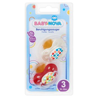 Baby-Nova natúr latex anatómiai játszócumi 18+ hónapos korig 2 db