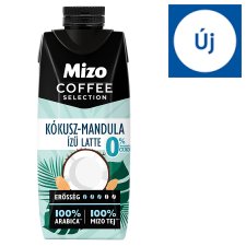 Mizo Coffee Selection Kókusz-Mandula ízű Latte UHT zsírszegény kávés tej édesítőszerekkel 250 ml