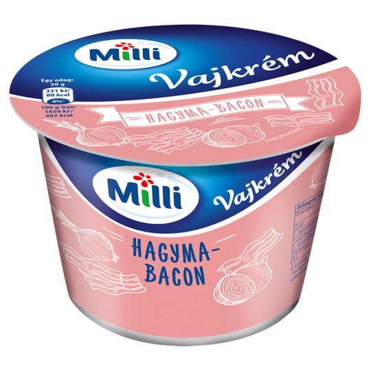Milli hagyma-bacon ízű vajkrém 200 g
