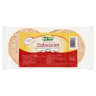 Nett Food teljeskiőrlésű zabszelet 50 g