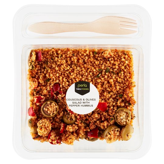 Perla Couscous and Olives Salad with Pepper Hummus 180 g