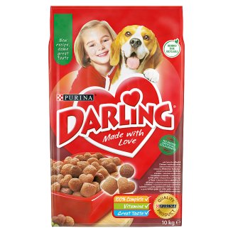 Darling teljes értékű állateledel felnőtt kutyák számára hússal és zöldségekkel 10 kg