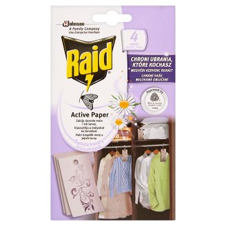 Raid Active Paper Friss Virágok molyirtó lap 4 db