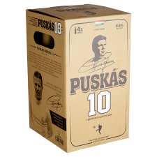 Puskás 10 kézműves világos sör 4,5% 4 x 500 ml