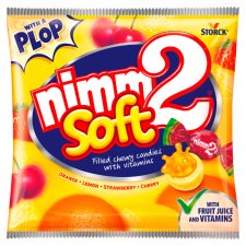 nimm2 Soft gyümölcsös töltött olvadó cukorka gyümölcslével és vitaminokkal 90 g