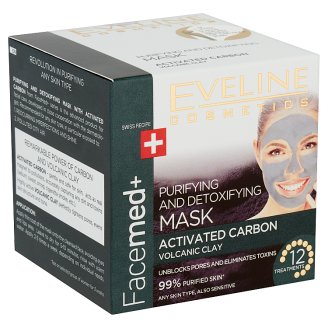 Eveline Cosmetics Facemed+ tisztító és detoxikáló arcmaszk 50 ml