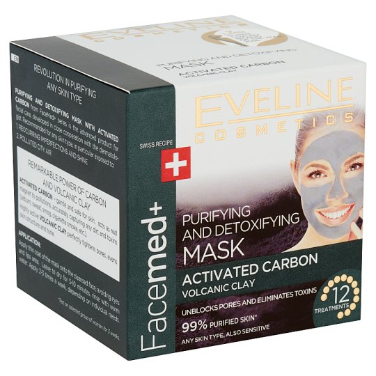Eveline Cosmetics Facemed+ tisztító és detoxikáló arcmaszk 50 ml