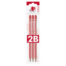 ICO Süni háromszögletű 2B grafitceruza 3 db