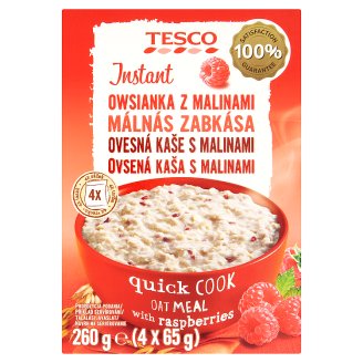 Tesco instant málnás zabkása 4 x 65 g