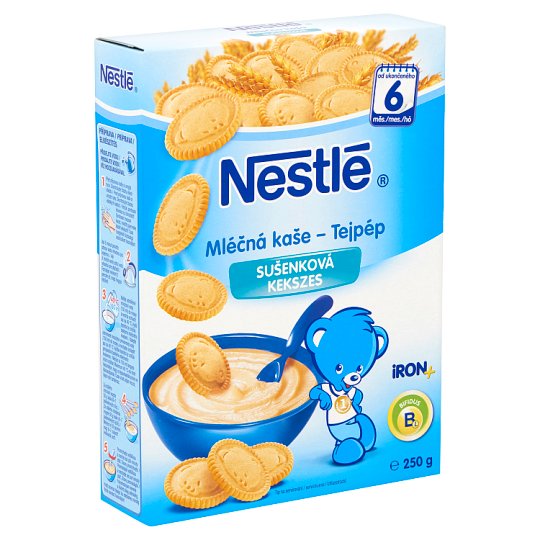 Nestlé kekszes tejpép 6 hónapos kortól 250 g