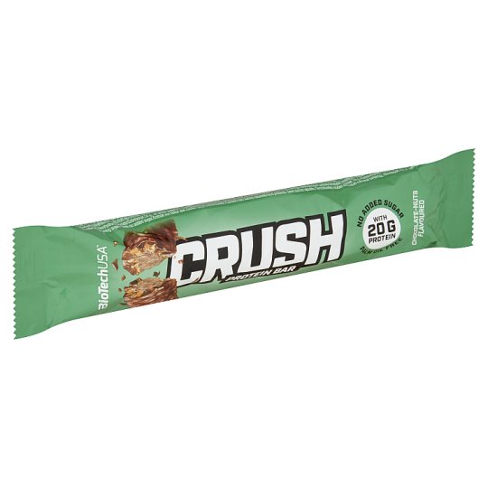 BioTechUSA Crush Chocolate-Nuts Flavoured Protein Bar with Caramel ...