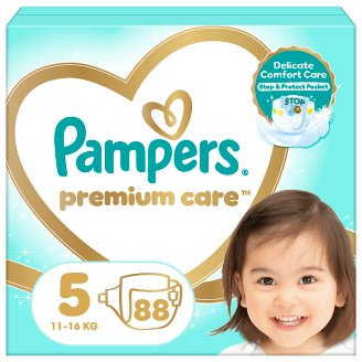 Pampers Premium Care, 5-ös Méret (Junior), 11–18 kg, 88 Darabos Kiszerelés