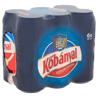 Kőbányai világos sör 4,3% 6 x 0,5 l