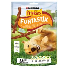 Friskies Funtastix bacon és sajt ízű kiegészítő állateledel felnőtt kutyák számára 175 g