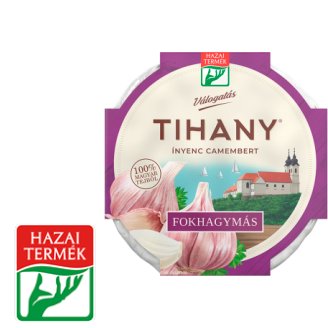 Tihany Válogatás Ínyenc Camembert fokhagymás zsírdús lágysajt 125 g