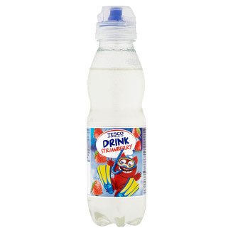 Tesco üdítőital eperlével 400 ml