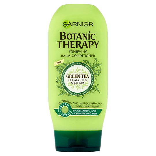 Garnier Botanic Therapy Green Tea Eucalyptus & Citrus hajbalzsam gyorsan zsírosodó hajra 200 ml