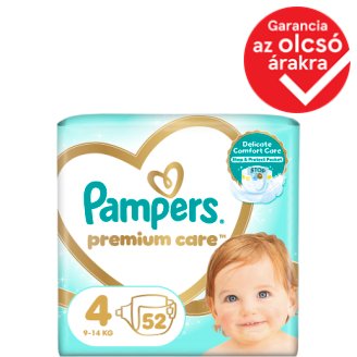 Pampers Premium Care, 4-es Méret (Maxi), 8–14 kg, 52 Darabos Kiszerelés