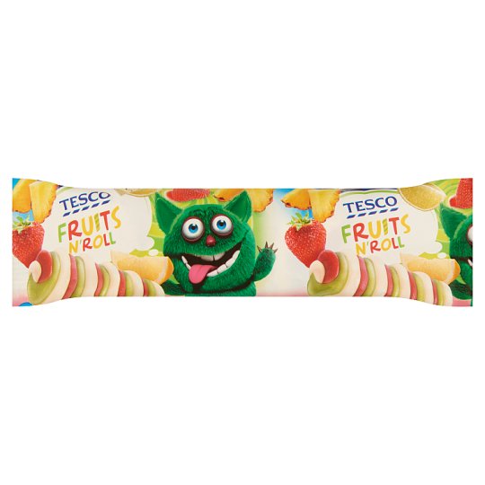 Tesco Fruits n'Roll LemonLimeStrawberryPineapple Flavoured Ice Cream