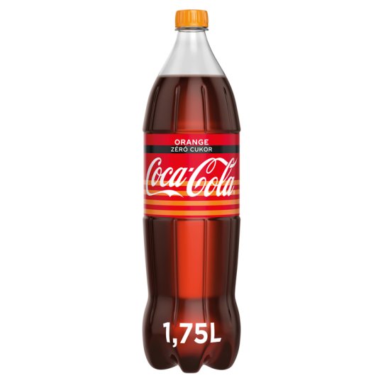 Coca-Cola Zero Orange Cola Flavoured Energy-Free Carbonated Soft Drink with Orange Flavour 1,75 l