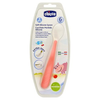 Chicco puha és hajlékony szilikon fejű kanál 6 hónapos kortól