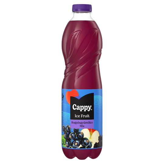 Cappy Ice Fruit Berries Mix szénsavmentes vegyesgyümölcs ital hibiszkusz ízesítéssel 1,5 l