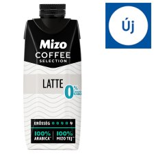 Mizo Coffee Selection Latte UHT zsírszegény kávés tej édesítőszerekkel 250 ml