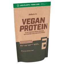 BioTechUsa Vegan Protein mogyoró ízű növényi fehérje italpor quinoával és édesítőszerrel 500 g