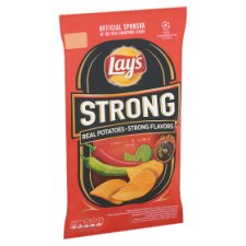 Lay's Strong csípőspaprika és lime ízű burgonyachips 130 g