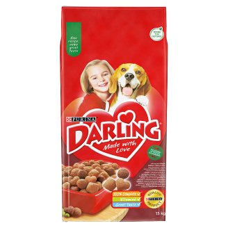 Darling teljes értékű állateledel felnőtt kutyák számára hússal és zöldségekkel 15 kg