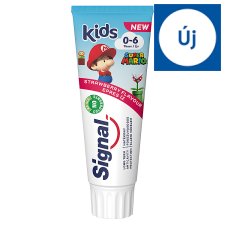 Signal Kids Super Mario Strawberry Flavour Toothpaste 0-6 Years 75 ml