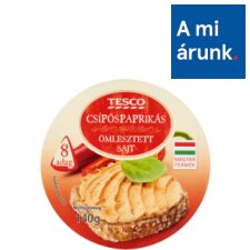 Tesco csípős paprikás, kenhető ömlesztett sajt 8 db 140 g