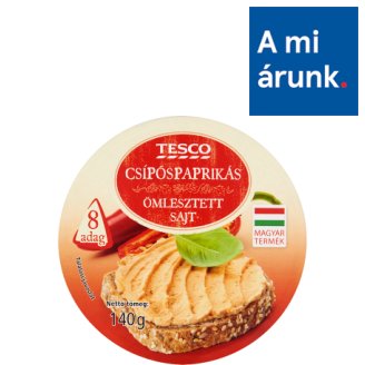 Tesco csípős paprikás, kenhető ömlesztett sajt 8 db 140 g