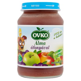Ovko glutén- és tejszármazékmentes alma áfonyával bébidesszert 5 hónapos kortól 190 g