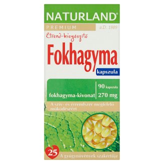 Naturland Premium fokhagyma étrend-kiegészítő kapszula 90 db 36,54 g