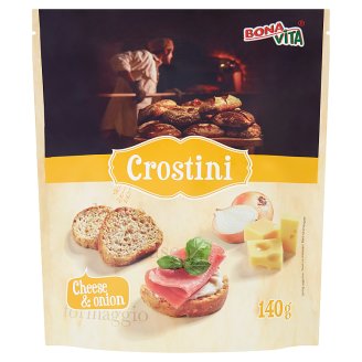 Bona Vita Crostini hagyma és sajt ízesítésű keksz 140 g