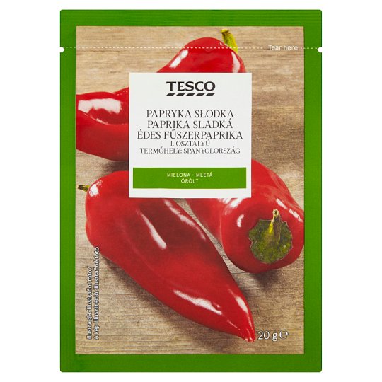 Tesco I. osztályú, édes, őrölt fűszerpaprika 20 g