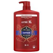 Old Spice Captain Shower Gel & Shampoo For Men 1000 ml, 3-in-1, Long-lasting Fresh