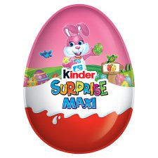 Kinder Surprise Maxi belső tejes réteggel bevont tejcsokoládé figura, belsejében meglepetéssel 100 g