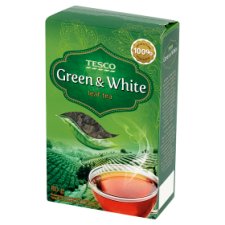 Tesco szálas zöld és fehér teakeverék 80 g