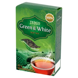 Tesco szálas zöld és fehér teakeverék 80 g