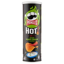 Pringles Hot Kickin' tejfölös ízesítésű sós snack 160 g