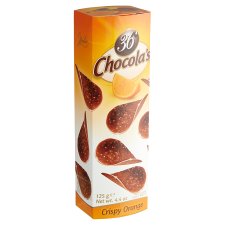 Hamlet 36 Chocola's Crispy Orange narancs ízesítésű tejcsokoládé puffasztott rizzsel 125 g