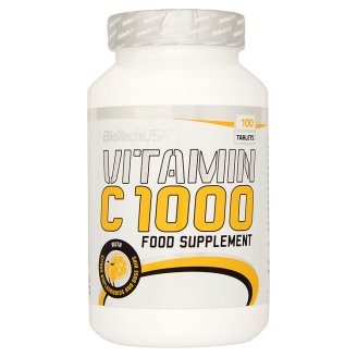 BioTechUSA Vitamin C 1000 étrend-kiegészítő tabletta 100 db 180 g