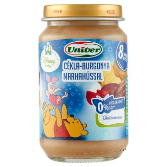 Univer cékla-burgonya marhahússal bébiétel 8 hónapos kortól 163 g