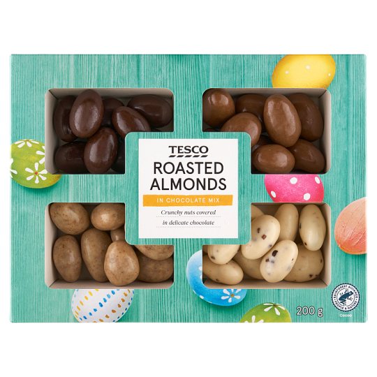 Tesco Roasted Almonds in Chocolate Mix 200 g Tesco Online, Tesco From