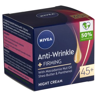 NIVEA feszesítő ránctalanító éjszakai arckrém 45+ 50 ml