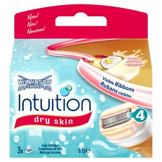 Wilkinson Sword Intuition Dry Skin 4 pengés borotvabetét szappangyűrűvel 3 db