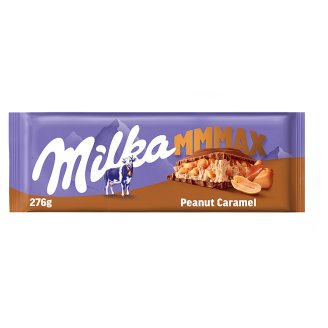 Milka Peanut Caramel földimogyorós-karamellás alpesi tejcsokoládé 276 g